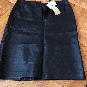 Leather skirt